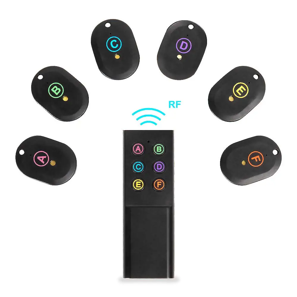 

Key Finder Pet Tracker Locator with Loud Beeping Sound 100ft Support Remote Control Key Tracker with Anti-Lost Tag and Keychain