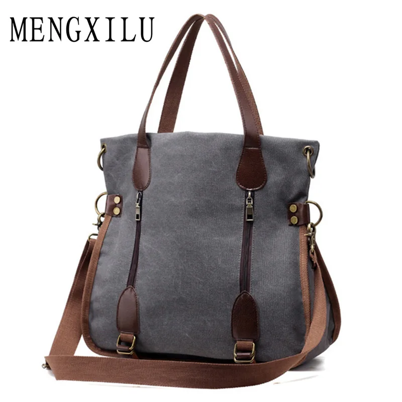 

2017 Fashion Big Women Canvas Bag Ladies Shoulder Bags Handbags Women Famous Brands Large Captain Casual Tote Bags Sac A Main