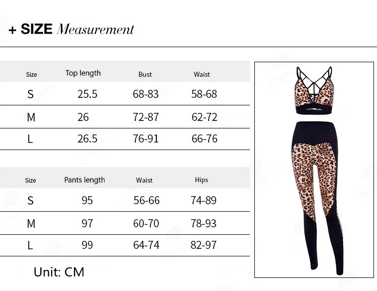 Женский сексуальный Леопардовый женский комплект для фитнеса, комплект из двух предметов, Леопардовый спортивный костюм, укороченный топ и леггинсы, комплект спортивной одежды для тренировок
