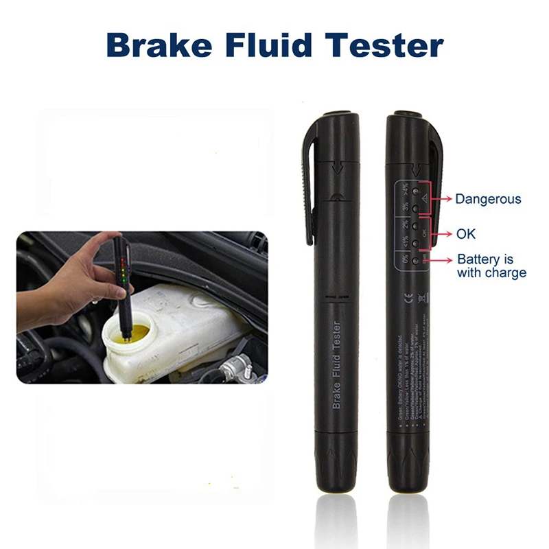 Brake Fluid Tester Pen Accurate Oil Quality Check Pen Car Brake Liquid