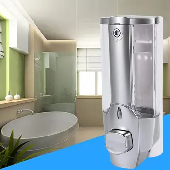 

350ml Wall Mount Soap Sanitizer Bathroom Shower Shampoo Dispenser Home Washer