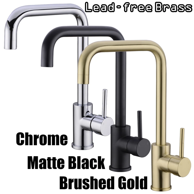  Kitchen Faucet Brass 360 Degree Hot And Cold Kitchen Water Tap Mixer Dual Sink Rotation With Aerato - 32981138814