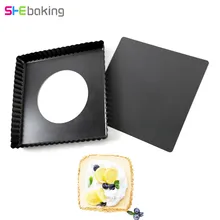 Shebaking 1 Набор формы для торта квадратная форма для пирогов антипригарная съемная нижняя форма для торта десерт выпечка Кондитерская форма DIY кухонные инструменты