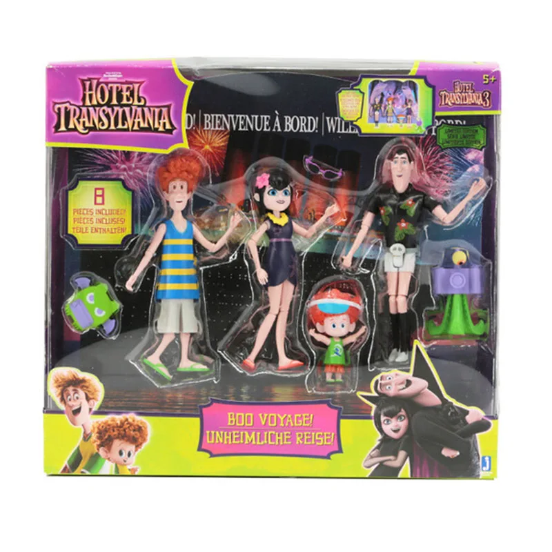 

2018 Hotel Transylvania 3 Family Vacation Action Figure Set Model Toy Brinquedos Figurals Mavis Series Action Figure Gifts Toys