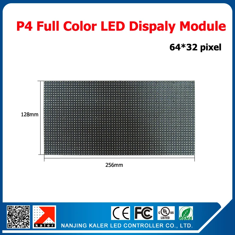 

TEEHO P4 Indoor Full Color Electronic Screen Panel Module 256*128mm 1/16 scan 64*32 pixel indoor p4 led module