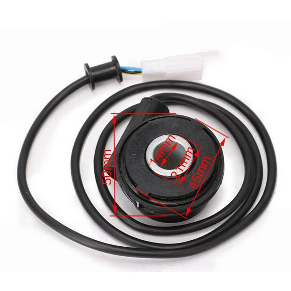 

1X Universal Sensor Cable ForFor Motorcycle Digital ATV Odometer Speedometer Tachometer Black