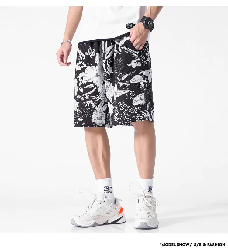 2019 Новый Для Мужчин's Рубашки домашние бутик белья свободные мужской печатных Пляжные Шорты Большой Размеры S-5XL принт в этническом стиле