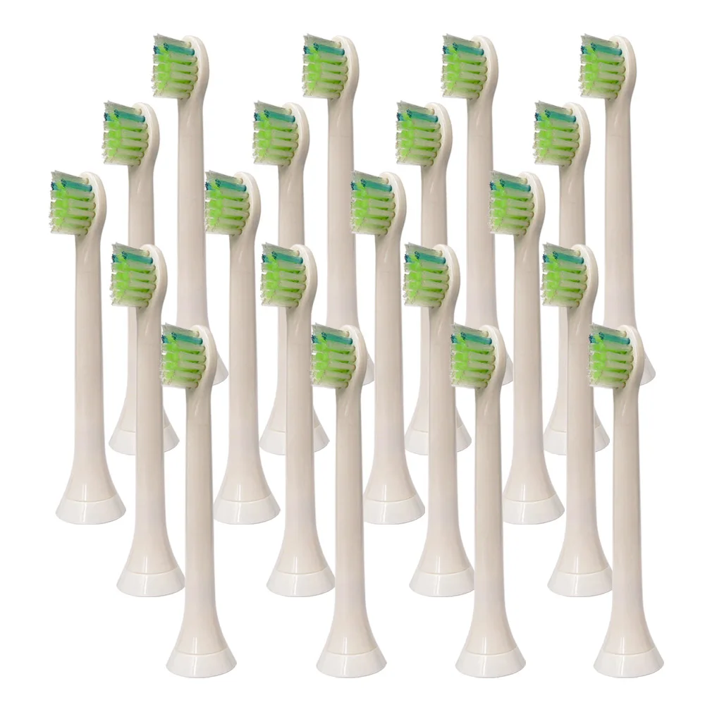 

20PCS Replacement Electric Toothbrushe Heads Soft HX6074 For Philips Sonicare Diamond Clean ProResult Healthy Clean Hydroclean