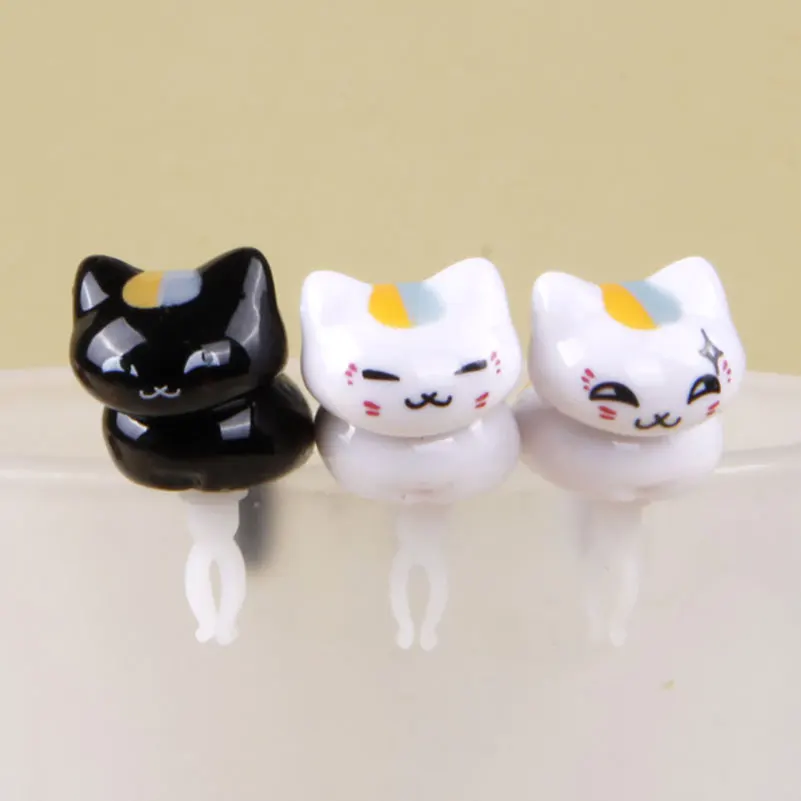 1 шт. милый случайный карманный Кот фигурка модель Nyanko телефон Пылезащитная вилка