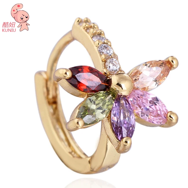 

Fashin New Arrival Classic flower design Hoop Earring