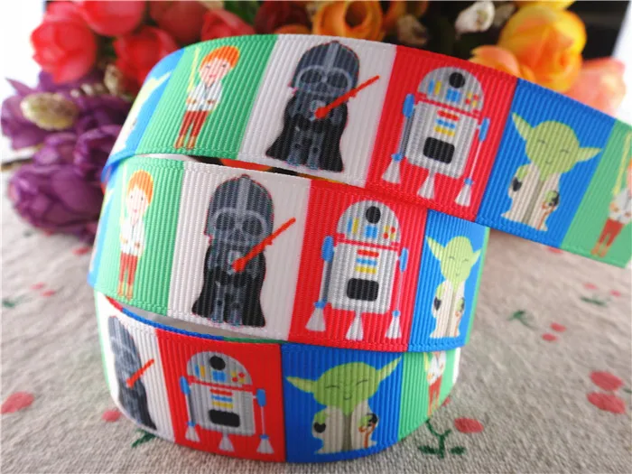 

16020658,new arrival 7/8'' 22mm 50 yards printed grosgrain ribbons cartoon ribbon handmade hair bows
