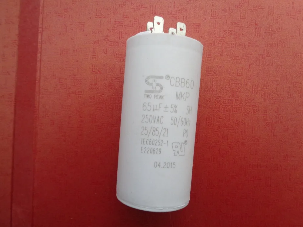 Generator Capacitor ,CBB60 65 uF +/ 5 50 or 60 Hz. Up to250 volts AC