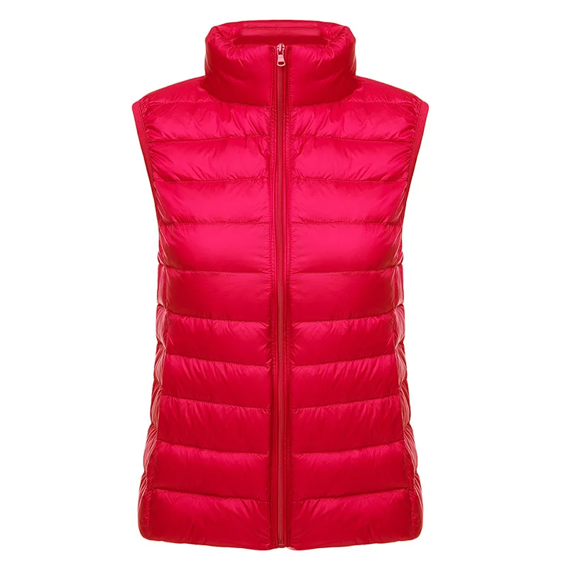 Kostlich New Arrival Autumn Vest Coat Women Ultra Light Sleeveless Jacket Waistcoat Warm Winter Vest Outwear Plus Size Clothing (30)