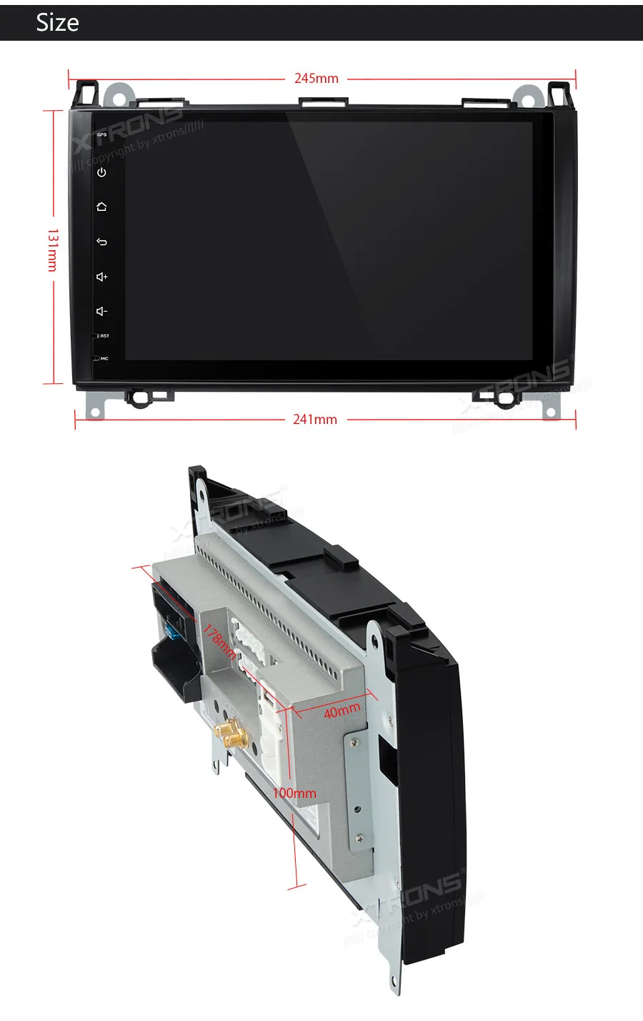 Clearance 9" Android 9.0 Pie OS Car Multimedia Navigation GPS Radio for Mercedes-Benz Viano/Vito W639 2006-2018 & A-Class W169 2004-2012 28