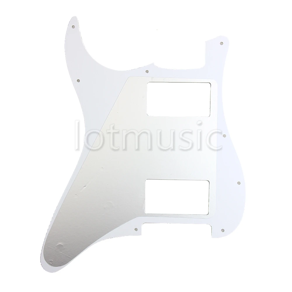 Guitarra Eléctrica Pickguard HH Scratch Plate para piezas FD reemplazo 3Ply 2 Humbucker perla blanco negro Guitarra Eléctrica Pickguard HH Scratch Plate para piezas FD reemplazo 3Ply 2 Humbucker perla blanco negro