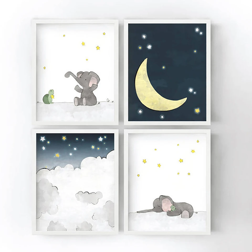 Moon-Turtle-Elephant-Star-Wall-Art-Canvas-Painting-Nordic-Posters-And-Prints-Cartoon-Animals-Wall-Pictures.jpg_640x640