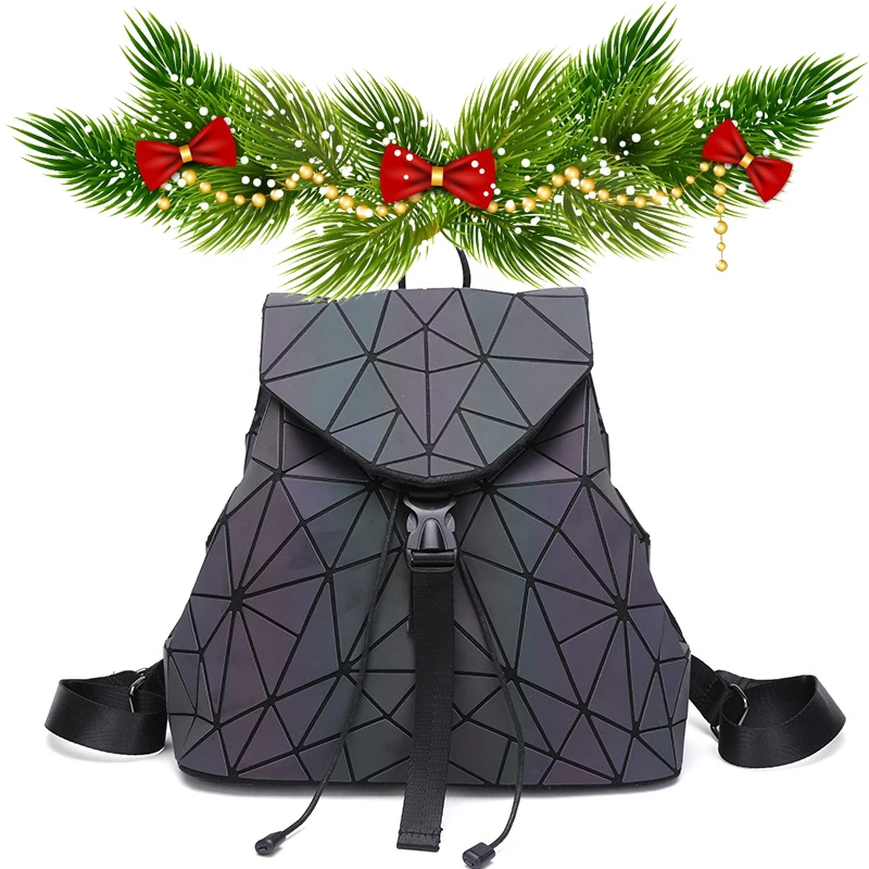 

2018 FASHION WOMAN GEOMETRIC FLUORECENT FOLDABLE CASUAL BACKPACK GIRLS BACK TO SCHOOL DAILY BAG