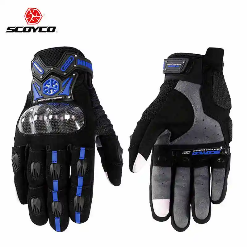 SCOYCO MC20 женские и мужские moto rcycle перчатки карбоновые защитные moto rbike moto Перчатки сенсорные телефоны Размер M L XL - Цвет: 1