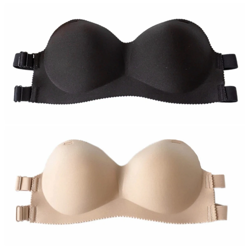 

Women Bra Beautiful Back Without Rims Comfortable Sexy Bra Anti-Lighting Invisible Strapless Gathered Bra Tube Top