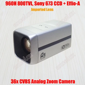 

960H D1 800TVL Analog 36x Optical 1/3" Sony 673 672 CCD Effio-A 4151 Imported Lens CCTV Zoom Camera ICR Auto Focus Box Camera