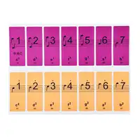 Removable Piano Keyboard Sticker 51/61 Key Electronic Keyboard Piano Sticker 88 Key Piano Stave Note Sticker For Colorful Keys