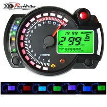 FREE SHIPPING- 15000rpm modern RX2N similar LCD digital Motorcycle odometer speedometer adjustable MAX 299KM/H meter