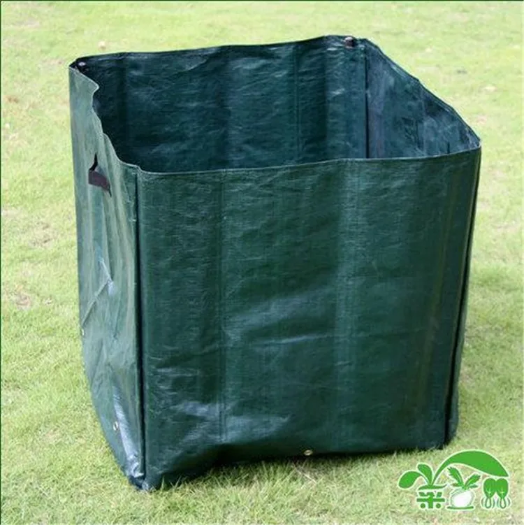 PE мешки высажены Зеленый Мода гигантский США-контейнер для посадки растений благородный фруктовый мешок 60*60*60 встроенный фиксированный стержень сеялка