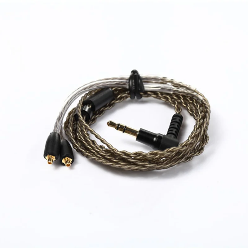 Обновленный Hi Fi кабель MMCX для наушников Shure SE215 SE535 SE846 SE425 ue900 4 жильный плетеный