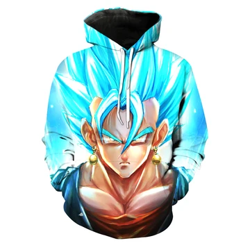 

Jumeast Men/Women Anime 3D Hooded Sweatshirt Dragon Ball Z Super Saiyan Printed Hoodies and Sweatshirts Hip Hop Style Casual