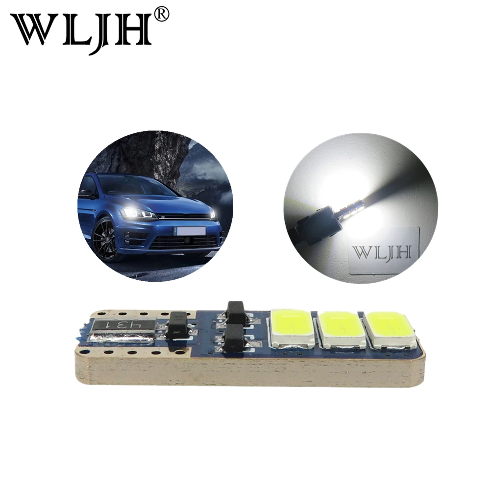 WLJH сигнальные огни автомобилей 2x T10 W5W Led 2825 194 168 лампы ошибок авто Интерьер зазор