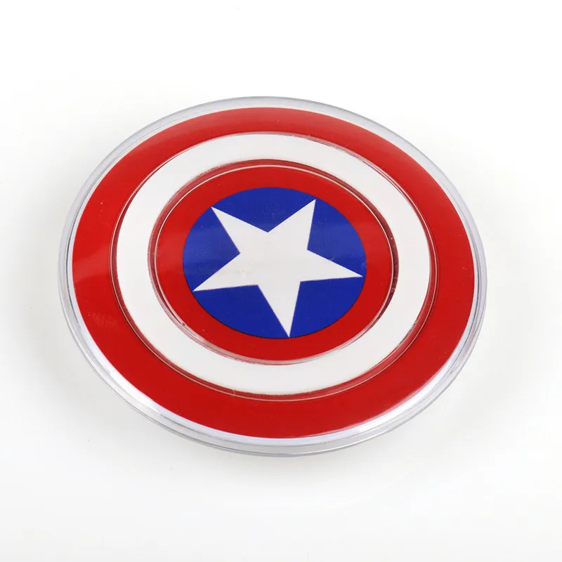 

2019 Captain America Shield Charging Pad Universal QI Wireless Charger For Samsung Galaxy s8 s9 NOTE5