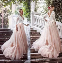 Luxus Abendkleider Mit Hülsen Spitze 2016 Vestido De Festa Prinzessin Stil Formale Abendkleider Ballkleider Schnelles Verschiffen
