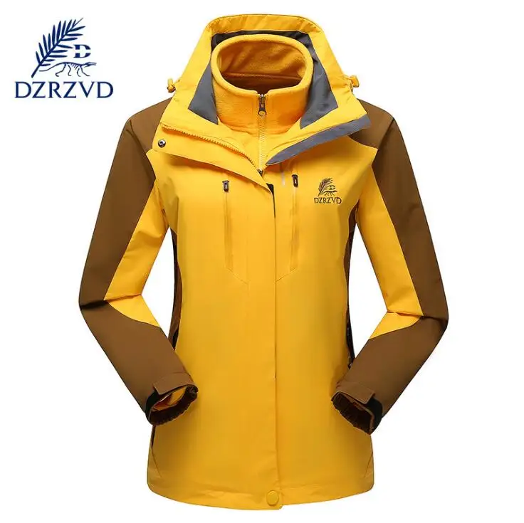 DZRZVD Outdoor Sports Winter Waterproof Ski Hiking Jacket Women Two-Piece Fleece Warm Windproof Hooded windbreaker Coats DZRZVD Outdoor Sports Winter Waterproof Ski Hiking Jacket Women Two-Piece Fleece Warm Windproof Hooded windbreaker Coats