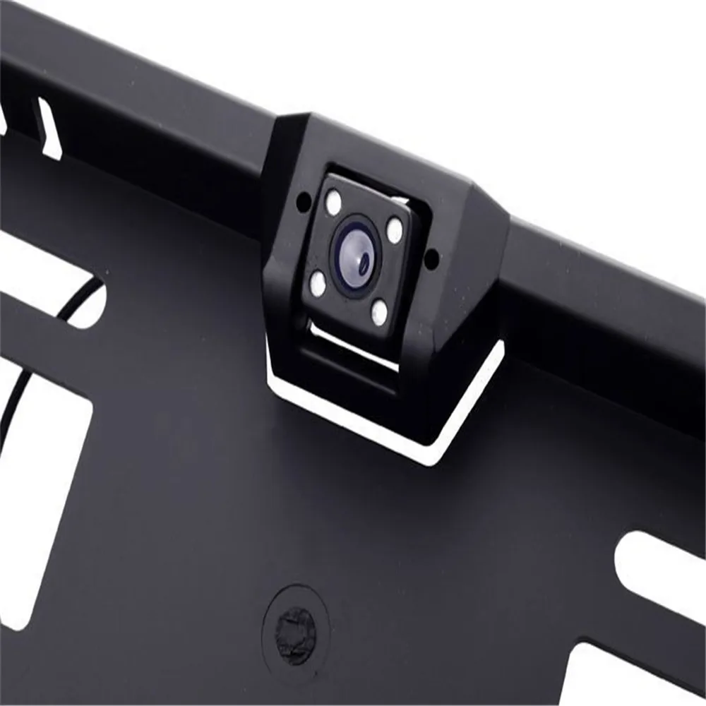 1 set Waterproof High-definition and 170 degree 4 LEDs  Europe License Plate Frame with Rear View Camera