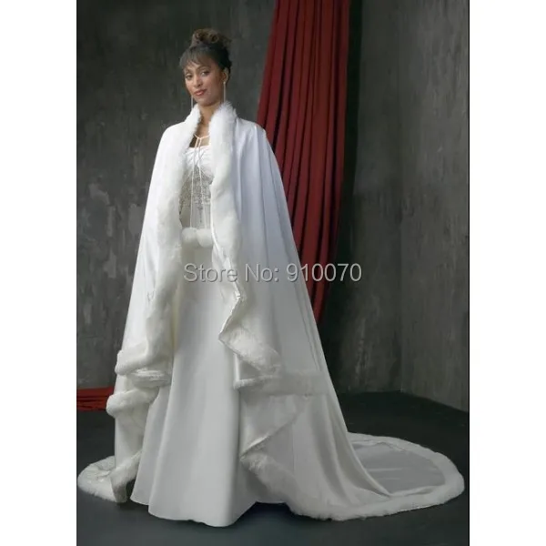 2017 Custom Made White Winter Gorgeous Hooded Faux Fur Wedding 2017 Custom Made White Winter Gorgeous Hooded Faux Fur Wedding Dresses For Bridal Cape Wrap Accessories Bw17 In Jackets From Weddings