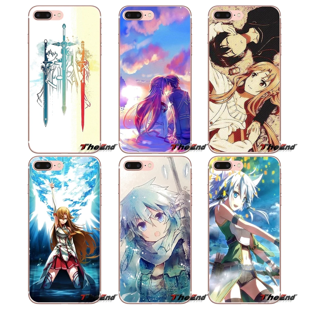 Мягкий чехол kiito Asuna SAO для Apple iPhone X 4 4S 5 5S SE 5C 6 6S 7 8 Plus 6Plus 7plus 8plus Fundas
