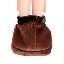 Электрический нагрев обувь для ухода за ногами теплые массажные стельки для обуви инструмент коврик уютный унисекс бархат ноги большие тапочки ноги тепло Теплая Массажная обувь