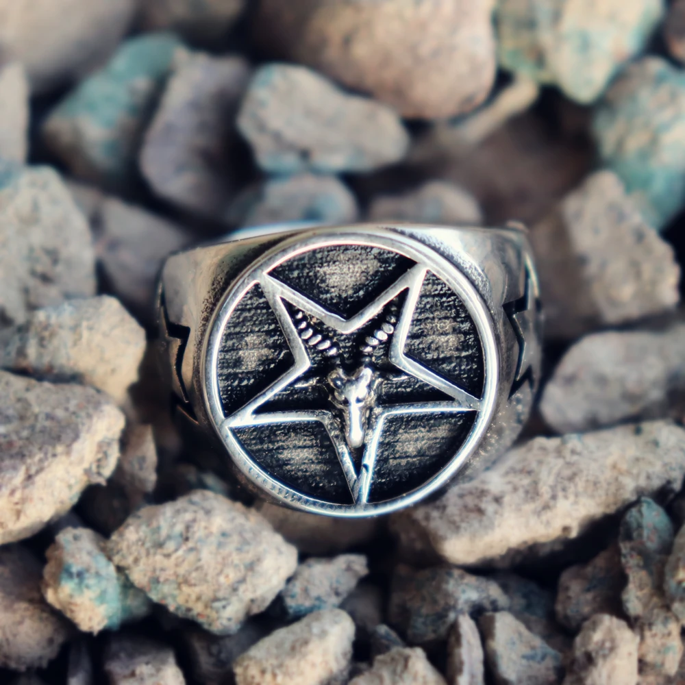 

Mens Stainless Steel Ring Ethnic Retro Style Mexican Skull Biker Rings Rock Punk Jewellery