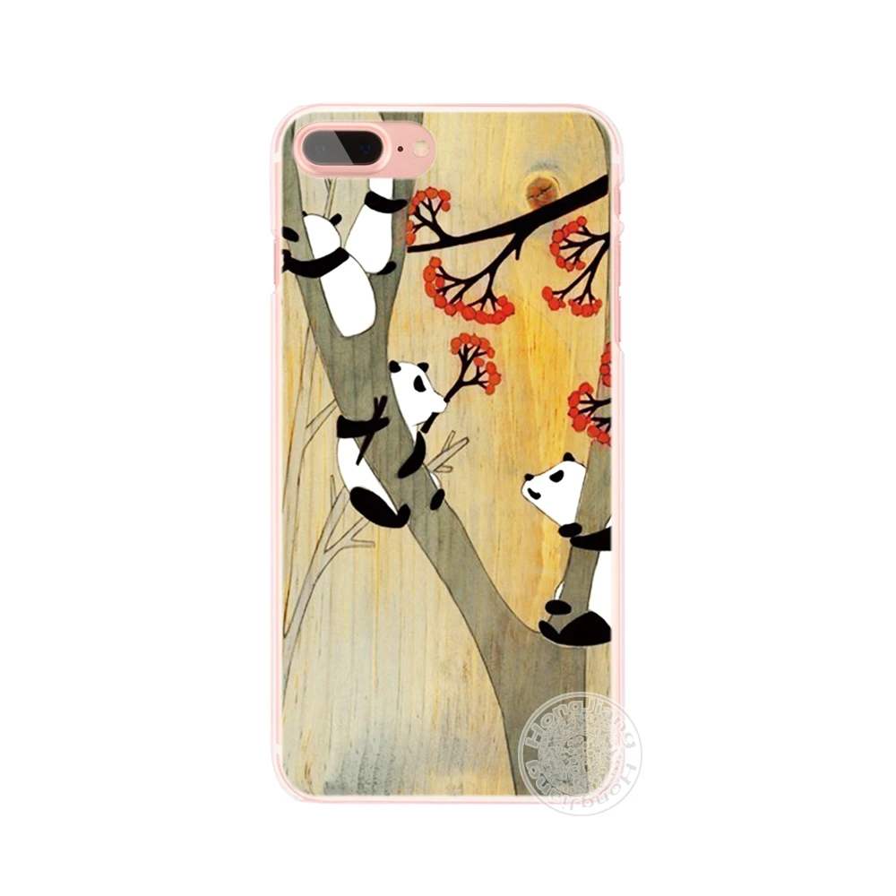 Чехол для мобильного телефона HAMEINUO panda с милым черепом iphone 6 4 4s 5 5s SE 5c 6s 7 8 X plus|case for