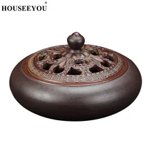 HOUSEEYOU Ретро коричневая катушка благовония горелка керамический держатель для благовоний домашний декор подставка Арома аромат специй аромат курильница