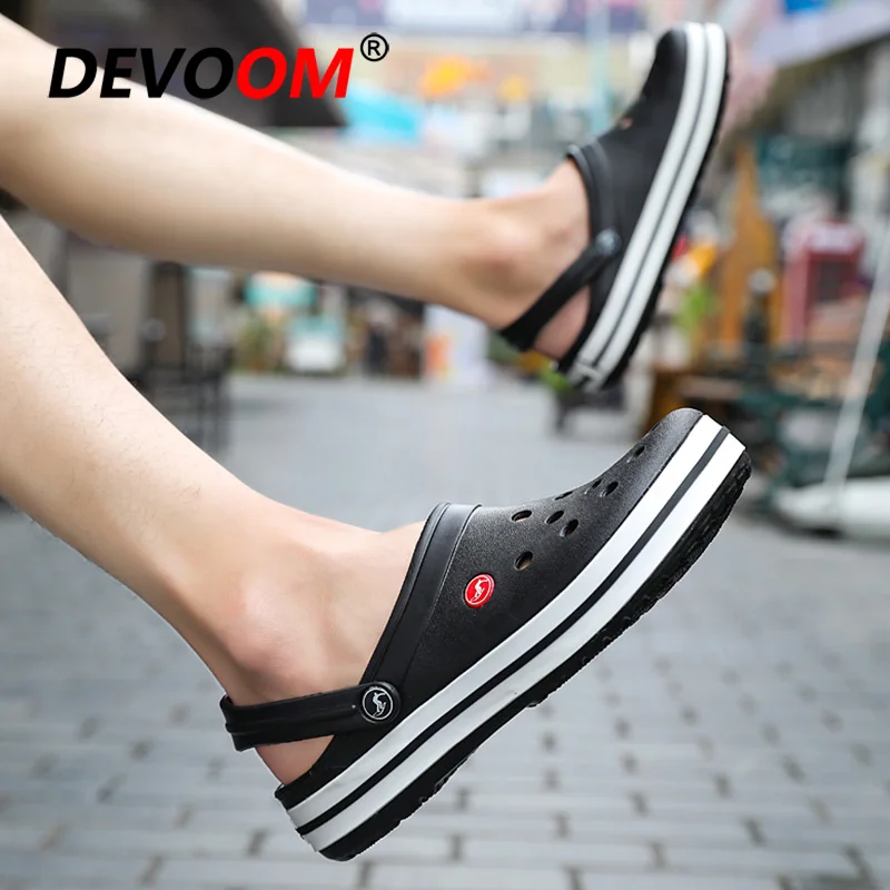 New Fashion EVA Sandalias Para Hombre Men Sandals Clog Crocse-Shoes Chef Shoes Sandale Homme Native Shoes Mens Sandals Summer 44