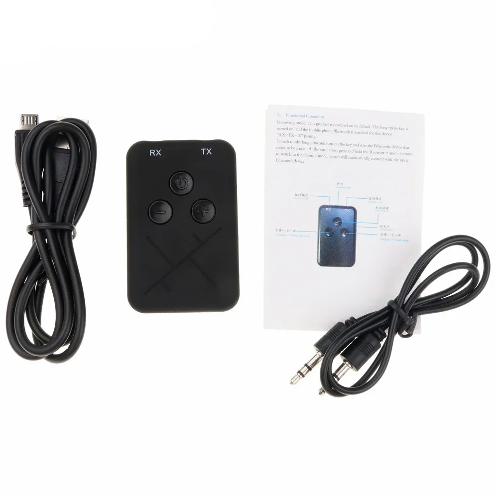 2 in 1 Wireless Bluetooth Transmitter Receiver Adapter Stereo Audio Music 3.5mm Cable for TV Car Speaker | Электроника