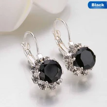 6 цветов, большой кристалл, камень, стразы, висячие серьги, кубический цирконий, Кафф, серьги для женщин, ювелирные изделия, Pendientes Mujer, Прямая поставка