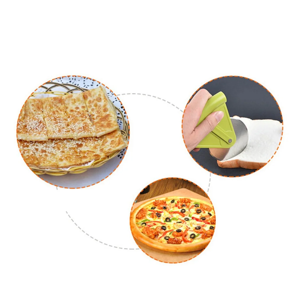 1pc Mini Round Shape Pizza Cutter Wheels Pizza Knife Stainless Steel Dining Accessories Home Kitchen Slicer Baking Tools (8)