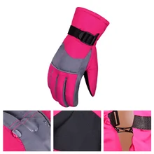 1 пара, зимние профессиональные лыжные перчатки для девочек и мальчиков, водонепроницаемые теплые перчатки, ветрозащитные перчатки для катания на лыжах и сноуборде