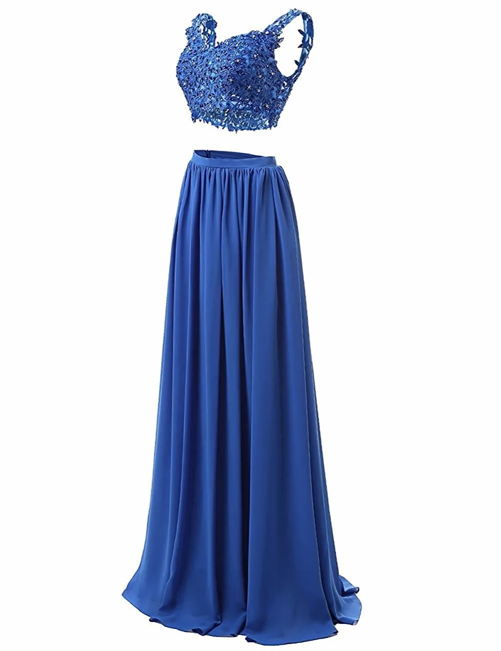 Two Pieces Robe De Soiree Evening Dresses Long 2019 Chiffon Appliqued Beaded Floor-Length Evening Prom Party Dresses Abiye Two Pieces Robe De Soiree Evening Dresses Long 2019 Chiffon Appliqued Beaded Floor-Length Evening Prom Party Dresses Abiye