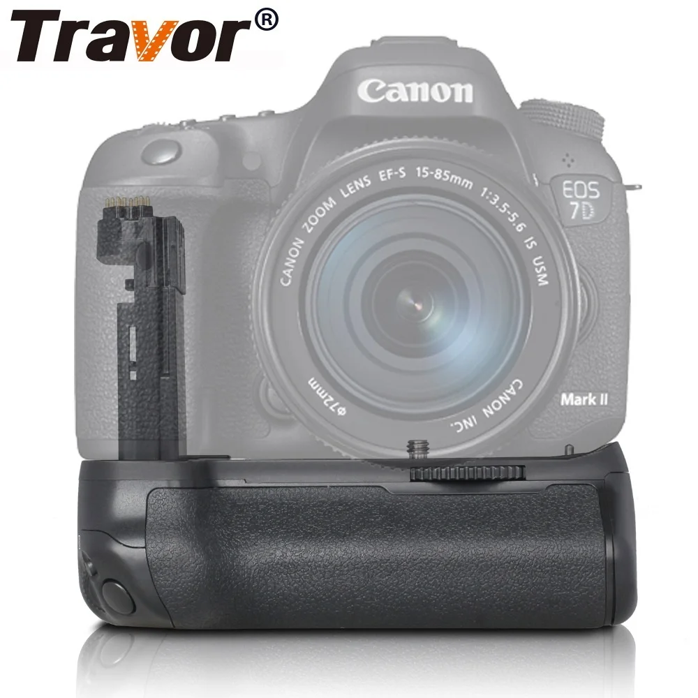 Travor Camera Vertical Battery Grip Holder For Canon DSLR Mark II 7D 7D2 EOS Battery Handle Work