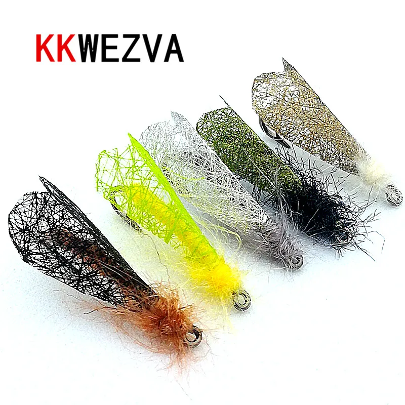 KKWEZVA 15 шт. сухие мухи моли насекомых приманка для рыболовные крючки в виде