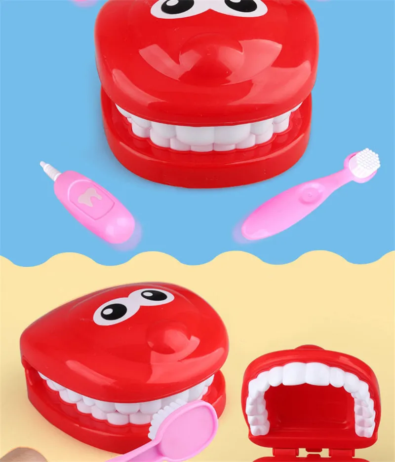 Kids Pretend Role Play Toy Dentist Teeth Model Educational Learing Funny Toys 