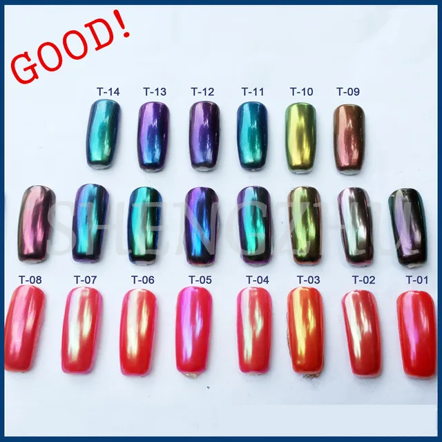 10g Chameleon Chrome Nails Powder Holographic Mirror 10g Chameleon Chrome Nails Powder Holographic Mirror Pigment Sequins Nail Art Glitter Gel